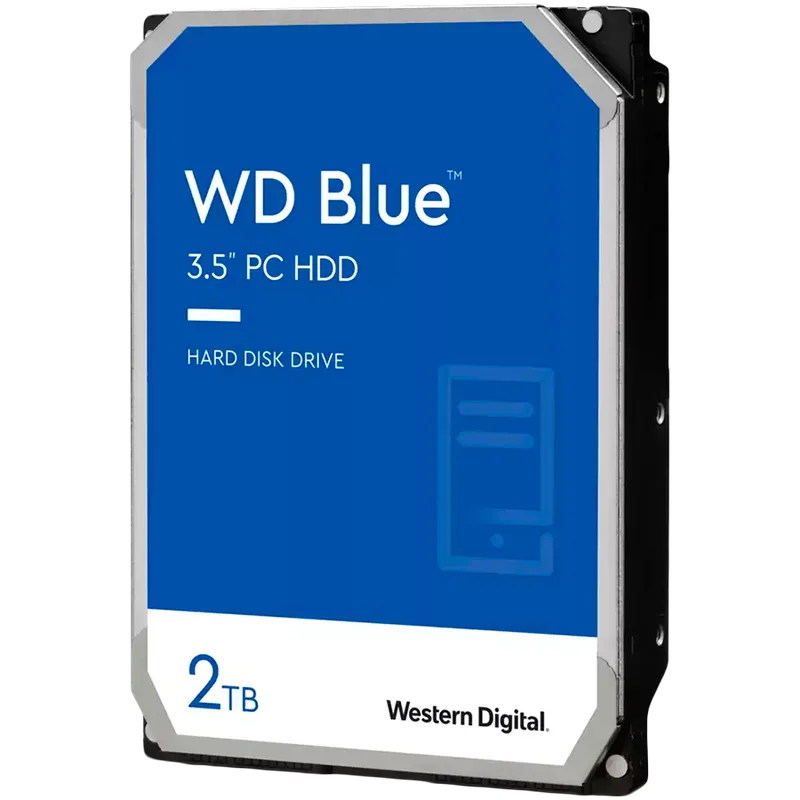 HDD Desktop WD Blue (3.5'', 2TB, 256MB, 5400 RPM, SATA 6 Gb/s)