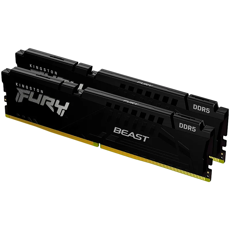 Kingston DRAM 32GB 5200MT/s DDR5 CL40 DIMM (Kit of 2) FURY Beast Black XMP