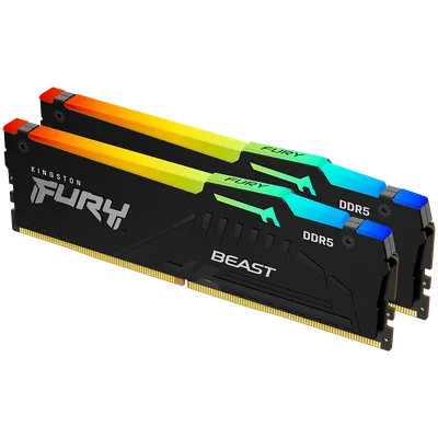 Kingston DRAM 32GB 5600MT/s DDR5 CL36 DIMM (Kit of 2) FURY Beast RGB EXPO