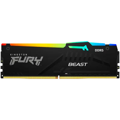 Kingston DRAM 16GB 5600MT/s DDR5 CL36 DIMM (Kit of 2) FURY Beast RGB EXPO