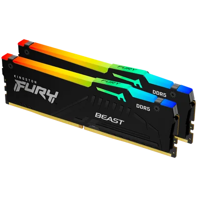 Kingston 32GB 6000MT/s DDR5 CL30 DIMM (Kit of 2) FURY Beast RGB EXPO