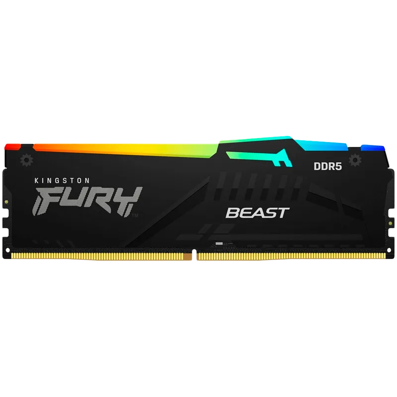 Kingston 16GB 6400MT/s DDR5 CL32 DIMM FURY Beast RGB EXPO