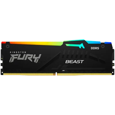 Kingston 16GB 6400MT/s DDR5 CL32 DIMM FURY Beast RGB EXPO
