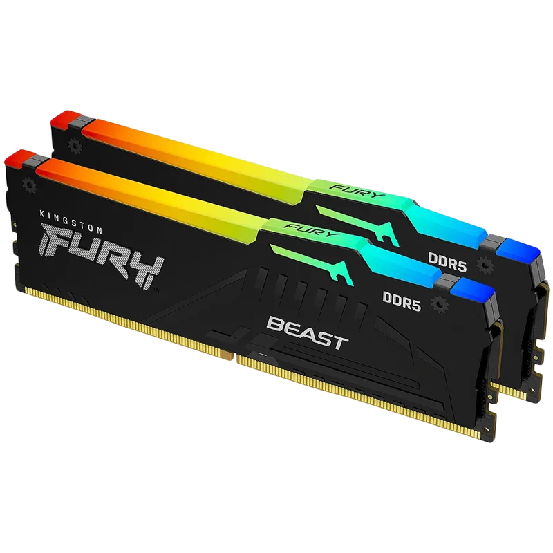 Kingston 32GB 6000MT/s DDR5 CL36 DIMM (Kit of 2) FURY Beast RGB EXPO