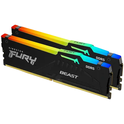 Kingston 32GB 6000MT/s DDR5 CL36 DIMM (Kit of 2) FURY Beast RGB EXPO