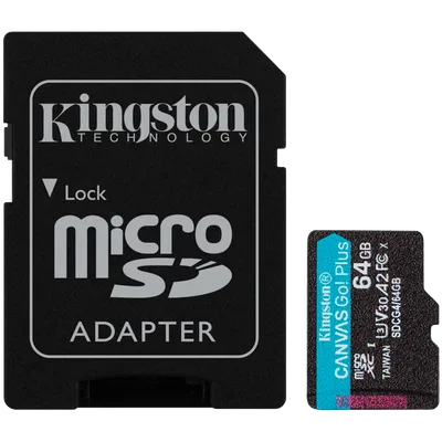 MEMORY MICRO SDXC 64GB UHS-I/W/ADAPTER SDCG4/64GB KINGSTON