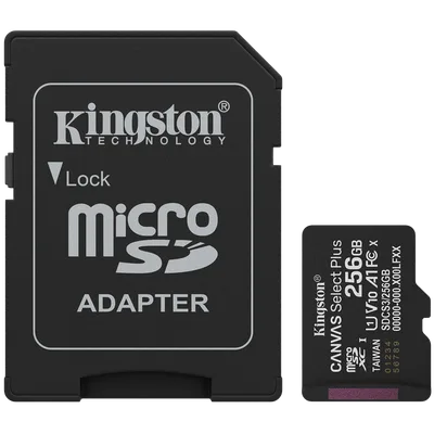 MEMORY MICRO SDXC 256GB UHS-I/W/ADAPTER SDCS3/256GB KINGSTON