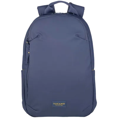 The Laser backpack for 15.6'' laptops and 16'' MacBooks, made from water-resistant resin-coated fabric obtained from recycled plastic, features a compact design and excellent pocket organization.
