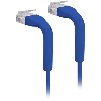 Ubiquiti U-Cable-Patch-1M-RJ45-BL Ultra-thin patch cable with bendable boots designed for installation flexibility, 3 mm outer diameter, 1m, Blue