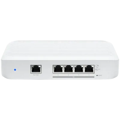 Layer 2 switch with (4) 10GbE RJ45 ports and (1) GbE, 802.3at PoE+ RJ45 input.The Switch Flex XG (USW Flex XG) is a fully managed, mult-gigabit, Layer 2 switch with (4) 10GbE RJ45 ports and (1) GbE PoE input. The USW Flex XG sports slim, compact ho