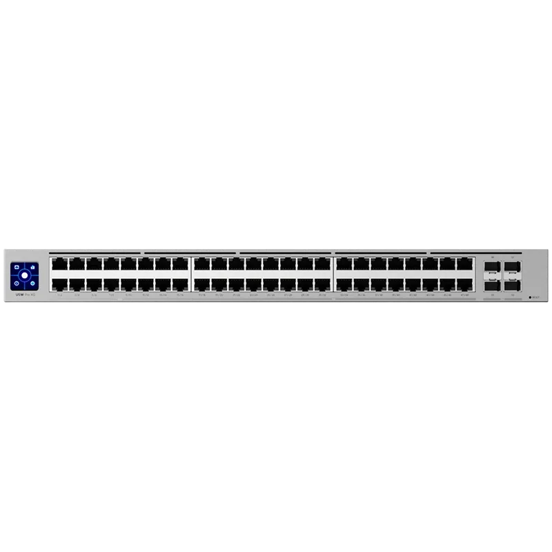 Ubiquiti Layer 3 Etherlighting USW-Pro-XG-48-EU switch with (32) 10 GbE, (16) 2.5 GbE, and (4) 25G SFP28 ports