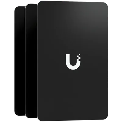 A pack of 10 highly-secure NFC cards used for access control within UniFi. Color - Black