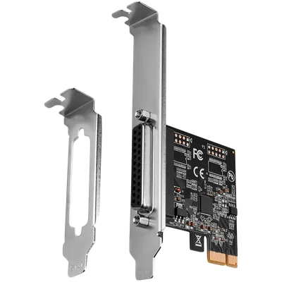 Axagon PCI-Express card with one parallel port. Low profile.