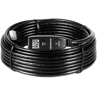 Active extension USB 2.0 A-M> A-F cable, 10 m long. Power supply option.