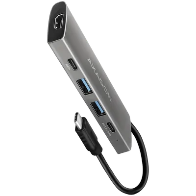 AXAGON HMC-5G2 2x USB-A + 2x USB-C + HDMI, USB-C 3.2 Gen 2 10Gbps hub, PD 60W, 13cm USB-C cable