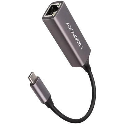AXAGON ADE-TRC Type-C USB3.2 Gen 1 - Gigabit Ethernet 10/100/1000 Adapter, metal, titan grey