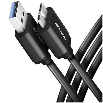 CABLE USB3.2 TO MICRO-B 1M/SPEED BLK BUMM3-AM10AB AXAGON