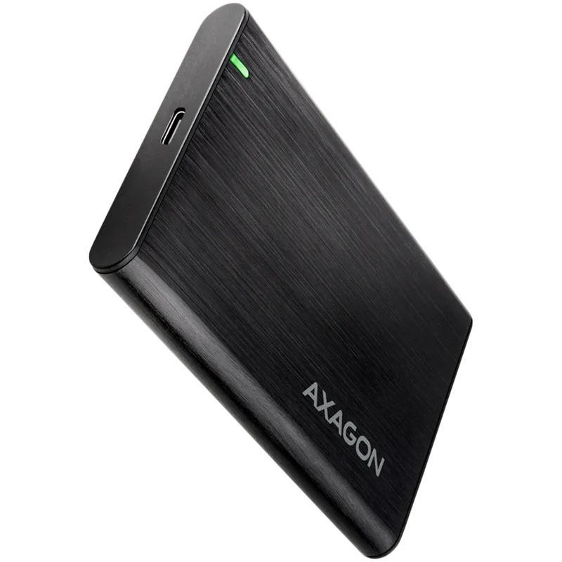 AXAGON EE25-A6C USB-C 3.2 Gen 1 - SATA 6G 2.5'' External SCREWLESS ALU RAW box BLACK