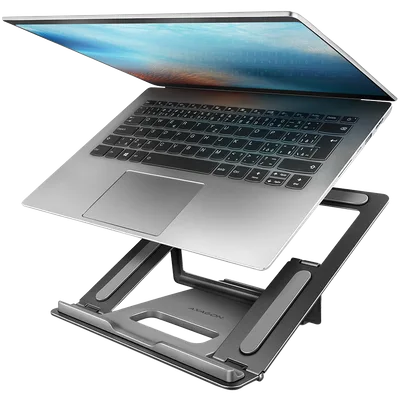 Axagon STND-L NOTEBOOK STANDAluminum stand for 10'' – 16'' notebooks. Four adjustable positions.