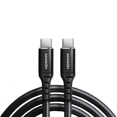 Axagon Data and charging USB 2.0 cable length 3 m. 3A. PD 60W, 3A. Black braided.