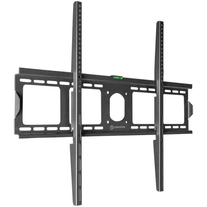 ONKRON Fixed TV Wall Mount for 55 to 100-inch Flat Panel TVs Digital Panels 75 kg, Black