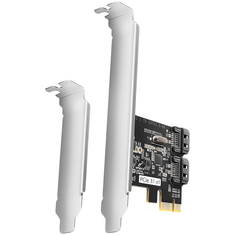 Axagon Two-channel SATA III PCI-Express controller with two internal SATA port outputs. Standard & Low profile.