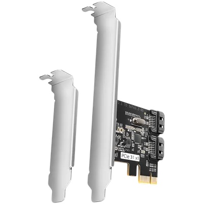 Axagon Two-channel SATA III PCI-Express controller with two internal SATA port outputs. Standard & Low profile.