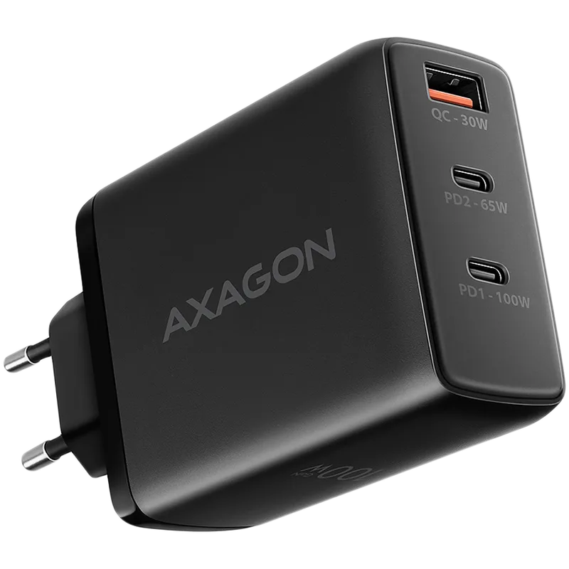 MOBILE CHARGER WALL USB 100W/GAN 3PORT ACU-DPQ100 AXAGON