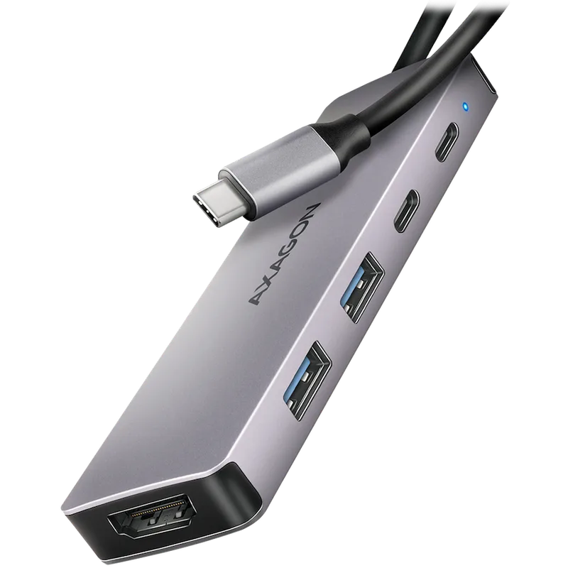 AXAGON HMC-5H60 USB-C 3.2 Gen 1 hub, 2x USB-A, 1x USB-C, 4K 60Hz HDMI, PD 100W, 15cm USB-C cable