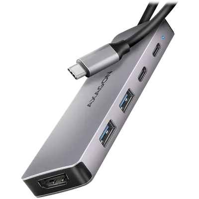 AXAGON HMC-5H60 USB-C 3.2 Gen 1 hub, 2x USB-A, 1x USB-C, 4K 60Hz HDMI, PD 100W, 15cm USB-C cable
