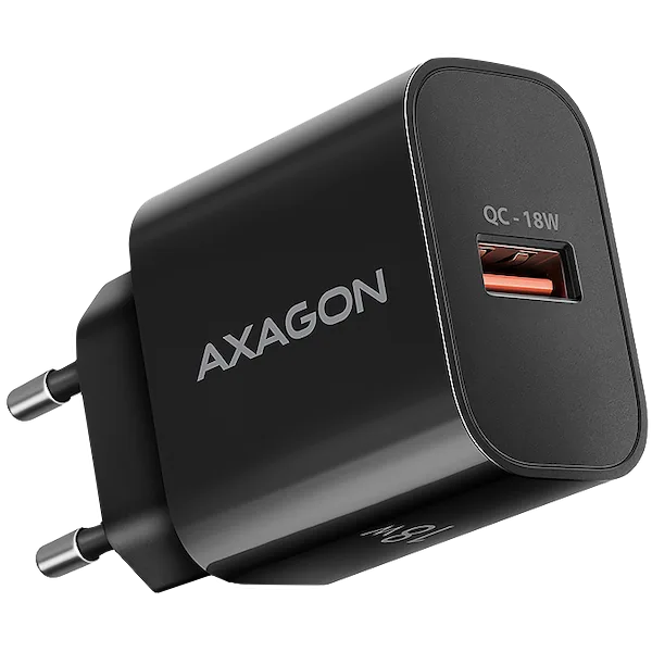 AXAGON ACU-QC18 wall charger 1x QC3.0/AFC/FCP/SMART, 18W, black