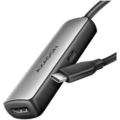 AXAGON RVC-HI8KPD USB-C - HDMI 2.1 adapter, 8K/60Hz, 4K/144Hz, HDR10+, PD 100W