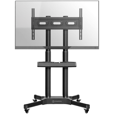 ONKRON Mobile TV Stand Rolling TV Cart for 40 to 65 Inch LCD LED TV Screens, Black
