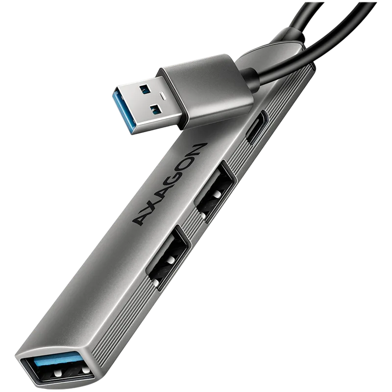 HUE-STA ALU STRIP USB-A 4 port hub