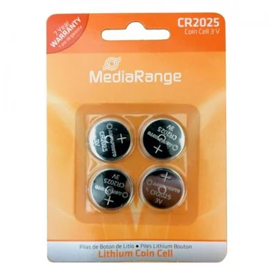 BATTERY LITHIUM CR2025 3V/4PCS MRBAT131 MEDIARANGE