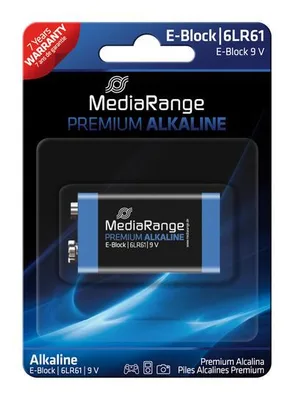 BATTERY ALKALINE E-BLOCK 9V/MRBAT107 MEDIARANGE