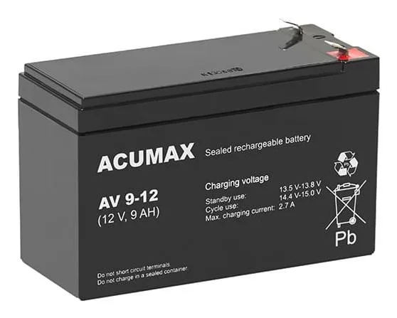BATTERY 12V 9AH VRLA/EV9-12 T2 EUROPOWER EMU