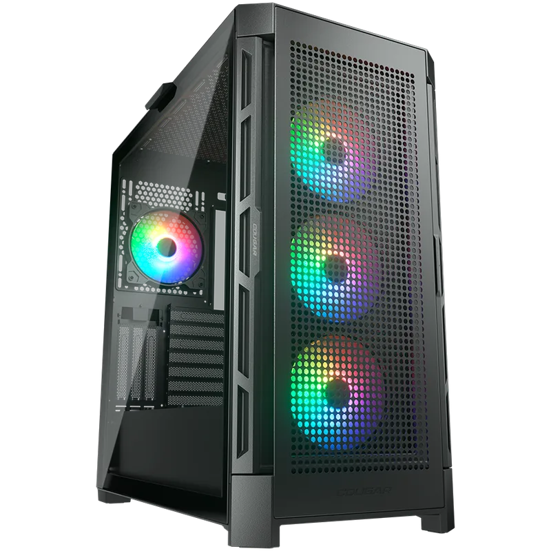 COUGAR Duoface Pro RGB PC Case, Mid Tower, Black