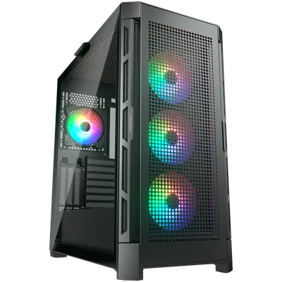 COUGAR Duoface Pro RGB PC Case, Mid Tower, Black