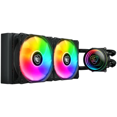 COUGAR Poseidon Elite ARGB 240 AiO Liquid Cooler, Black