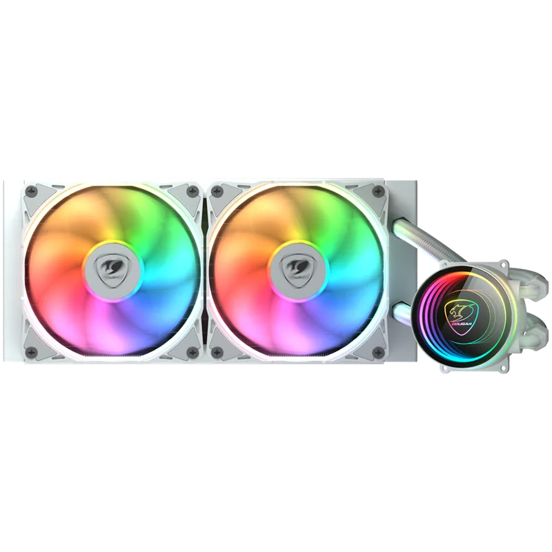 COUGAR Poseidon Elite ARGB 240 AiO Liquid Cooler, White