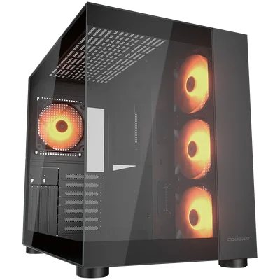 COUGAR FV150 RGB PC Case, Mid Tower, Black