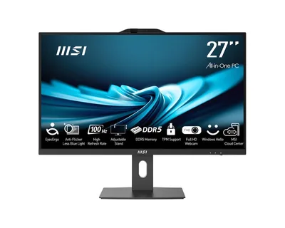 Monoblock PC|MSI|PRO|AP272P 14M|Business|All in One|CPU Core i5|i5-14400|2500 MHz|Screen 27"|RAM 16GB|DDR4|3200 MHz|SSD 512GB|Graphics card Intel UHD Graphics|Integrated|Windows 11 Pro|Colour Black|PROAP272P14M-496EU
