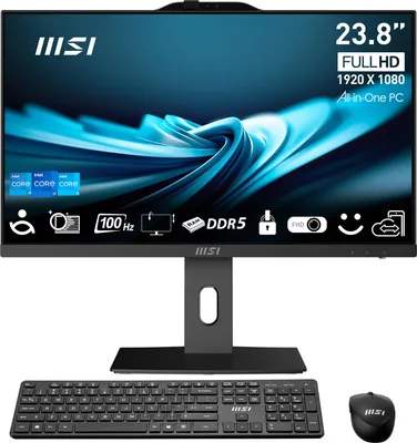 Monoblock PC|MSI|CPU Intel|Intel® CoreT i5|i5-14400|RAM 16 GB|DDR5-SDRAM|Screen 23.8 "|1920 x 1080 pixels|Storage 512 GB|SSDs 516 GB|Not available|On-board graphics Yes|Intel UHD Graphics 730|Black|PROAP242P14M-649XEU