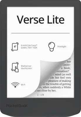 E-Reader|POCKETBOOK|Verse Lite 619 6'|6"|1024x758|1xUSB-C|Wireless LAN|Grey|PB619-T-WW