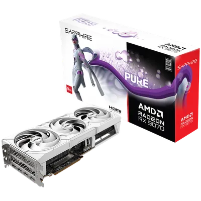 SAPPHIRE PURE AMD RADEON RX 9070 GAMING OC 16GB DUAL HDMI / DUAL DP