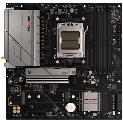 SAPPHIRE AMD B850M AM5 PULSE Ryzen R9/R7/R5, 4x DDR5 7600MHz, PCIE 4.0 x16, 1x M.2 Gen5, 1x M.2 Gen4, LAN 2.5 Gbps, WIFI6, USB, Micro-ATX