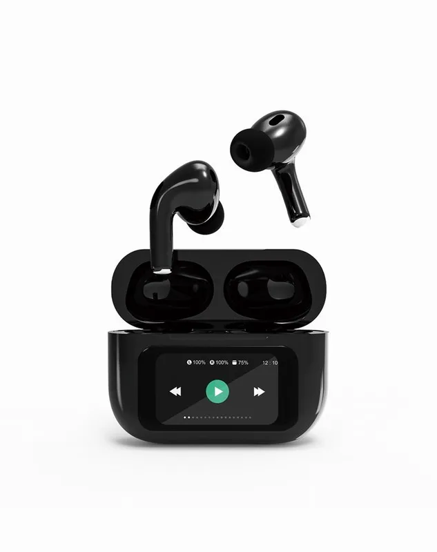 HEADSET BLUETOOTH/TWS-LCD-ANC-01-BK GEMBIRD
